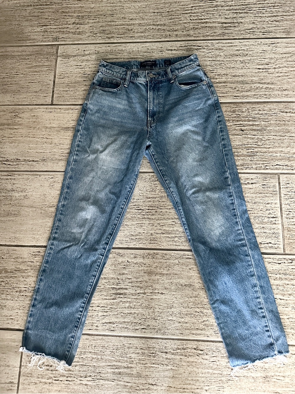 Lucky Brand Light Blue High-Rise Straight Jeans